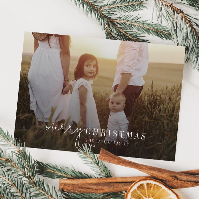 Modern Chic Photo Overlay-jul Julkort (Skapare uppladdad)