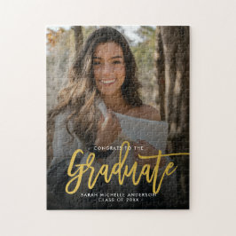 Modern Chic Photo Studenten Gift Keepsak Pussel