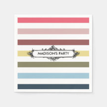 Modern Chic Rainbow Rand med Party Namn