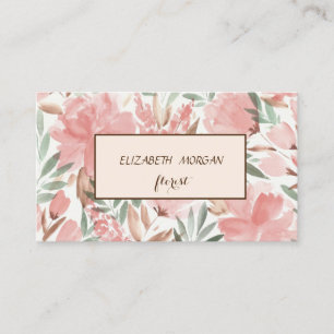Modern Chic Ram Floral Visitkort