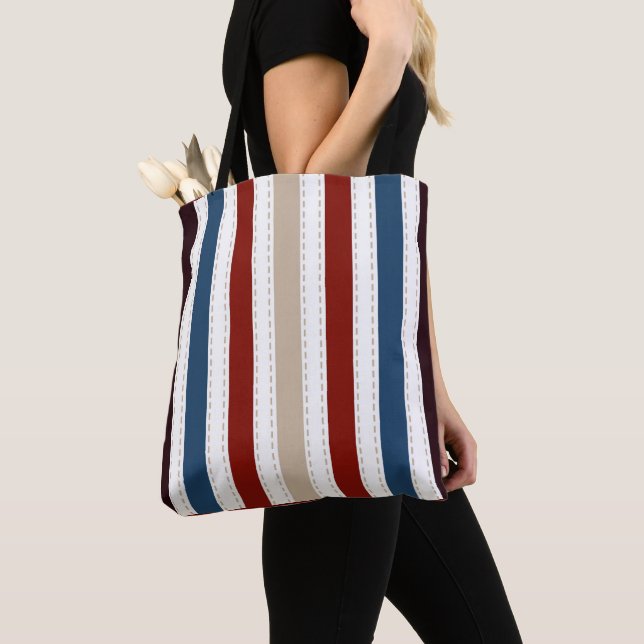  Modern Chic Randig  Tygkasse (Närbild)