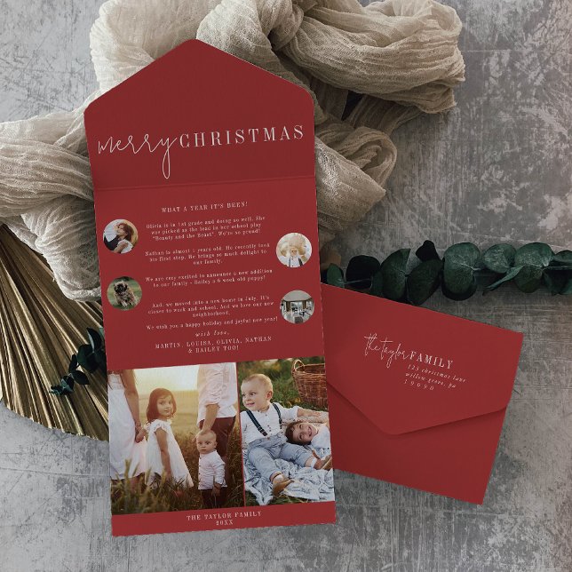 Modern Chic | Red God jul Multi Photo (Skapare uppladdad)
