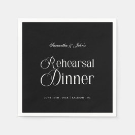  Modern Chic Rehearsal Dinner Pappersservett