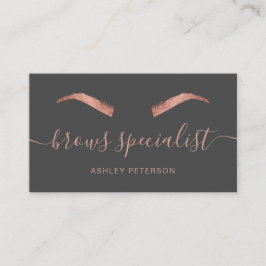 Modern chic ro guld-trendig visitkort