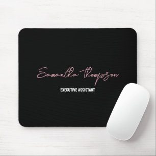 Modern Chic Rosa Black Minimalist-skript Musmatta