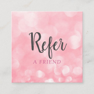 Modern Chic Rosa Bokeh Rabattkort