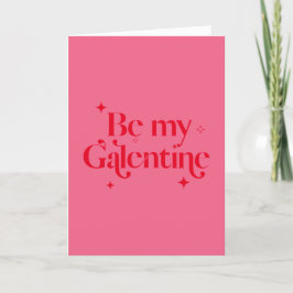 Modern Chic Rosa Red Gnistra Friend Galentine Helgkort