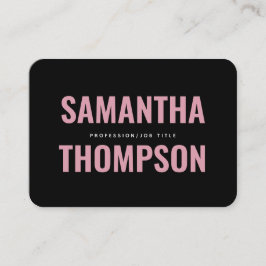 Modern Chic Rosa & vit Professionell Visitkort