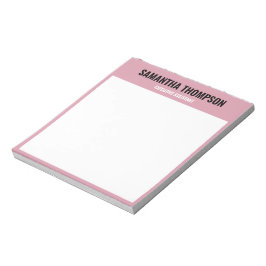 Modern Chic Rosa, Vit & Svart Anteckningsblock