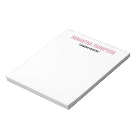 Modern Chic Rosa, Vit & Svart  Anteckningsblock