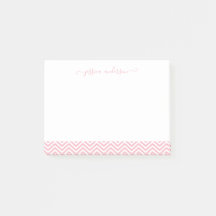 Modern Chic  Rosa White Chevron Girly-skript