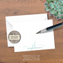 Modern Chic Script Turcos Monogram Initialer