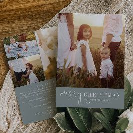 Modern Chic - Seafoam-julfotoår i recension Julkort