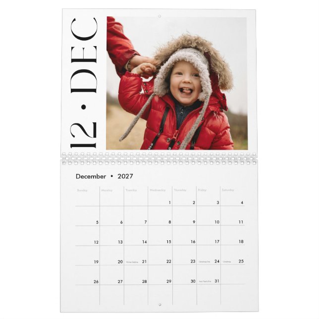 Modern Chic Skapa Ditt Eget Foto Kalender (Dec 2027)
