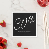 Modern Chic Skript Trettionde 30års födelsedag Par
