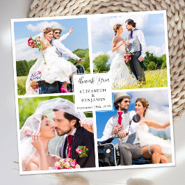 Modern Chic Snyggt Anpassningsbar Photo Collage Br Tack Kort