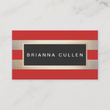 Modern Chic - stripe FAUX guldfärd