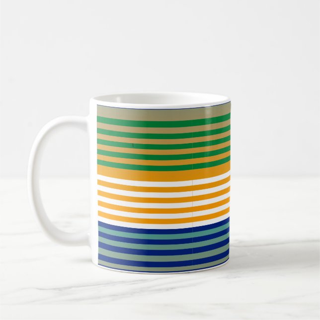Modern Chic stripe Kaffemugg (Vänster)