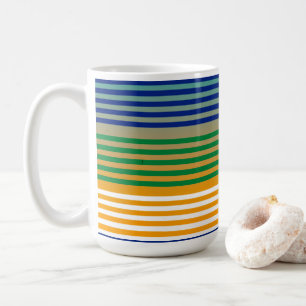 Modern Chic stripe Kaffemugg