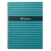Modern Chic Teal Rand med Namn