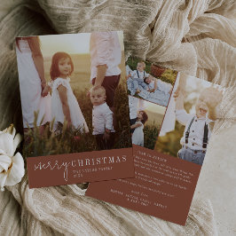 Modern Chic Terracotta-julåret i översyn Julkort