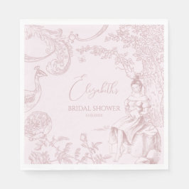 Modern Chic Toile de Jouy Picnic-Möhippa Pappersservett