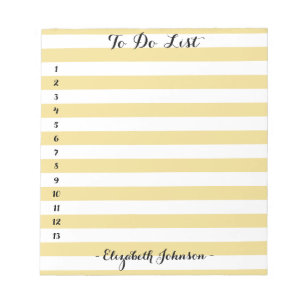 Modern Chic Trendig Elegant Guld stripe att göra l Anteckningsblock
