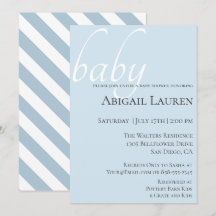 Modern Chic Typography Baby Shower-inbjudan