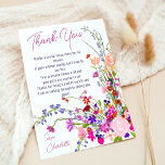 Modern chic vild blommor, skript möhippa tack kort<br><div class="desc">Elegant modern illustration av sommarblommor i vår med söt vild blomma och möhippa av penselskript tack vare en modern kalligrafi med rött,  lila,  rosa,  terracotta blommor.</div>