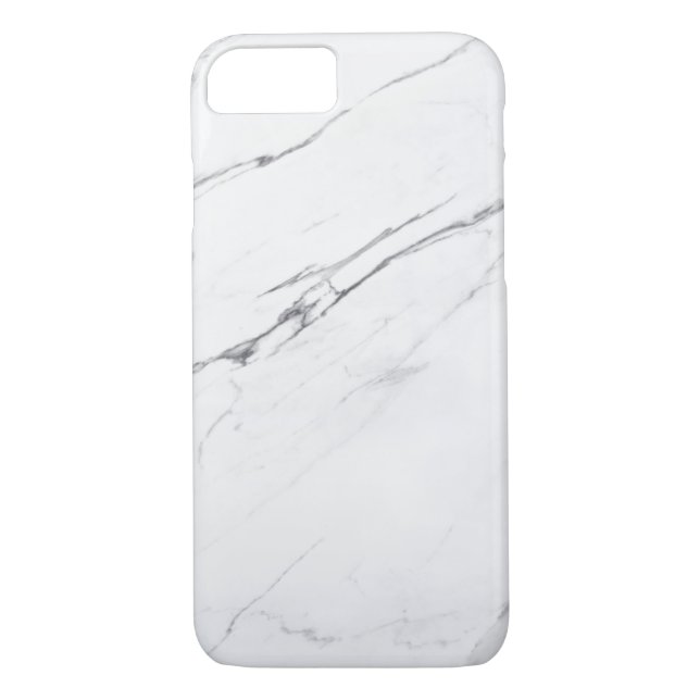 Modern chic, vit marmor Case-Mate iPhone skal (Baksida)