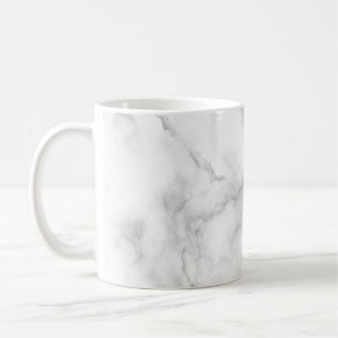 modern chic vit och svart marmor kaffemugg
