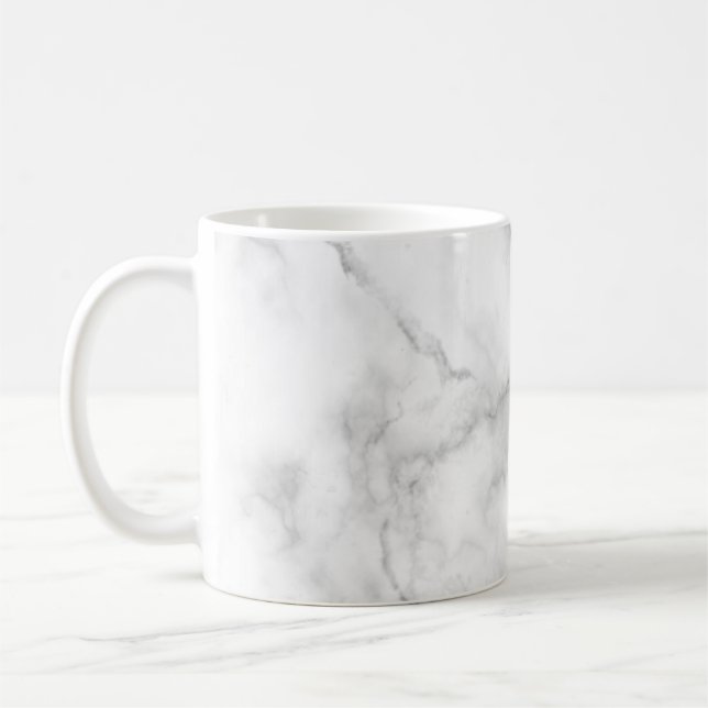 modern chic vit och svart marmor kaffemugg (Vänster)