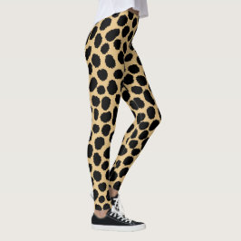 Modern Chic Wildlife Cheetah Animal Print Mönster Leggings