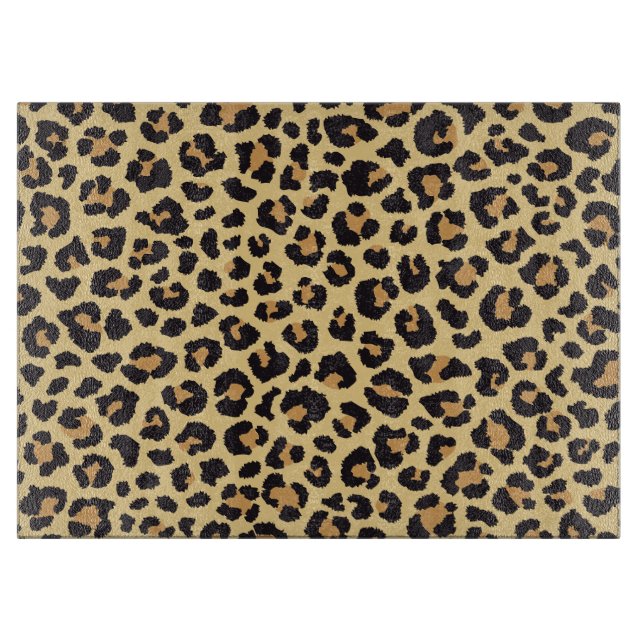 Modern Chic Wildlife Leopard Animal Print Mönster (Framsidan)