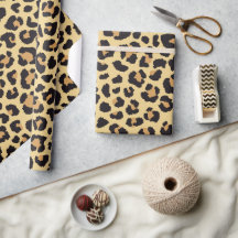 Modern Chic Wildlife Leopard Animal Print Mönster