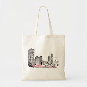 Modern Chicago Skyline Tygkasse