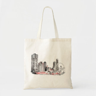 Modern Chicago Skyline Tygkasse