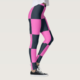 Modern Chick Blue Black & Rosa Play Leggings