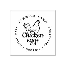 Modern Chicken Egg Farm Custom Small Business Logo Stämpel