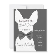 modern Chihuahua hund Inbjudningskort för möhippan