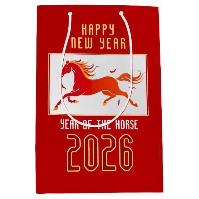 Modern Chinese Fire Horse New Year 2026  (Framsidan)