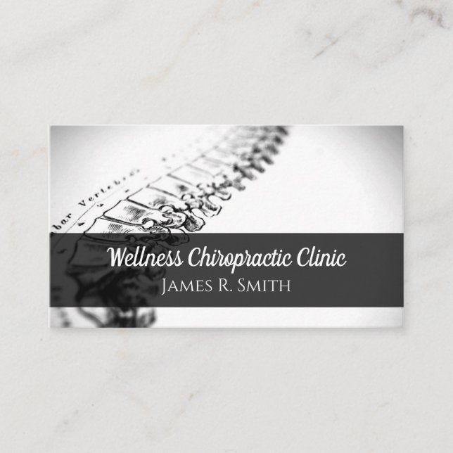 Modern Chiropraktic Chiropractor Clinic Health Visitkort (Framsida)