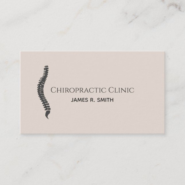 Modern Chiropraktic Chiropractor Clinic Health Visitkort (Framsida)