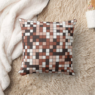 Modern Choco Geometric Mönster Kudde