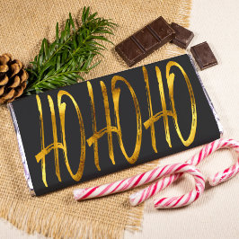 Modern chokladomslagare för svart & guld-christmas fototryck