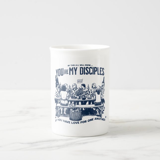 Modern Christian Cup with inspiring Bible verse Benporslin Mugg (Framsidan)