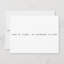 Modern Christian "God is Light" Invitation Inbjudningar