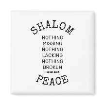 Modern Christian SHALOM PEACE