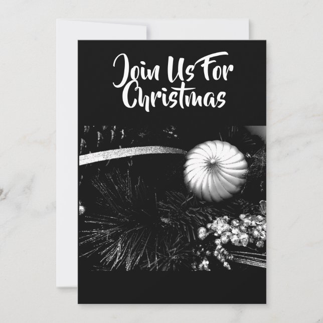 "MODERN CHRISTMAS DECOR" **CHRISTMAS INVITATION** INBJUDNINGAR (Framsida)