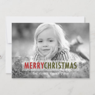MODERN CHRISTMAS   HELGDAG-FOTOKORT JULKORT